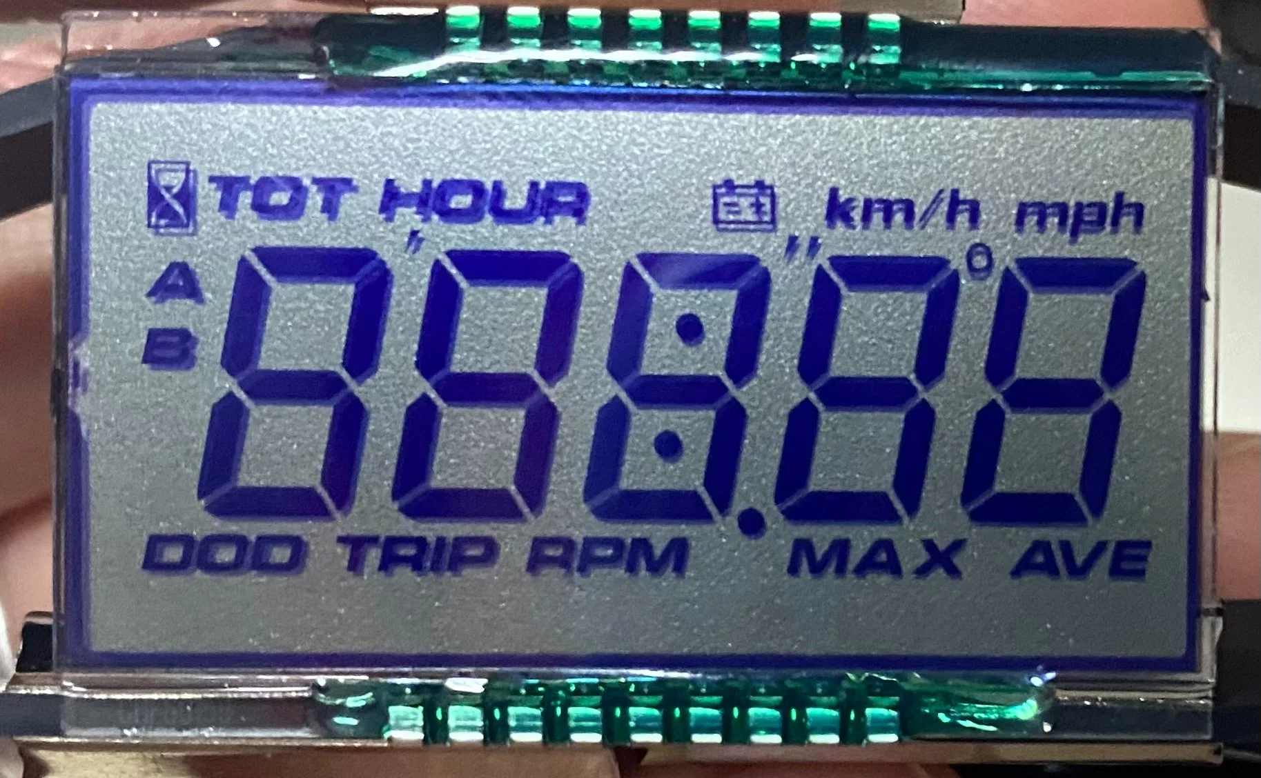 Mini 7 Segment eBike Teile Displey LCD für YAMAHA Honda Pulsar Tachometer Kilometerzähler Armaturenbrett