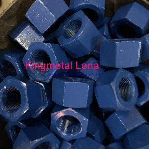 Carbon Steel High Tensile PTFE Coated S45c Heavy Hex Nuts