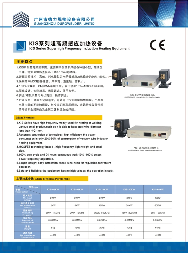 Ultrahigh Frequency Inductive Heating Machine Brazing Small Copper Wires with Induction