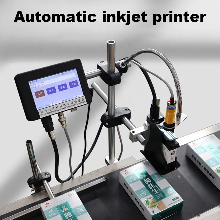 Codage Laser automatique machine imprimante Laser jet d'encre avec la courroie du convoyeur