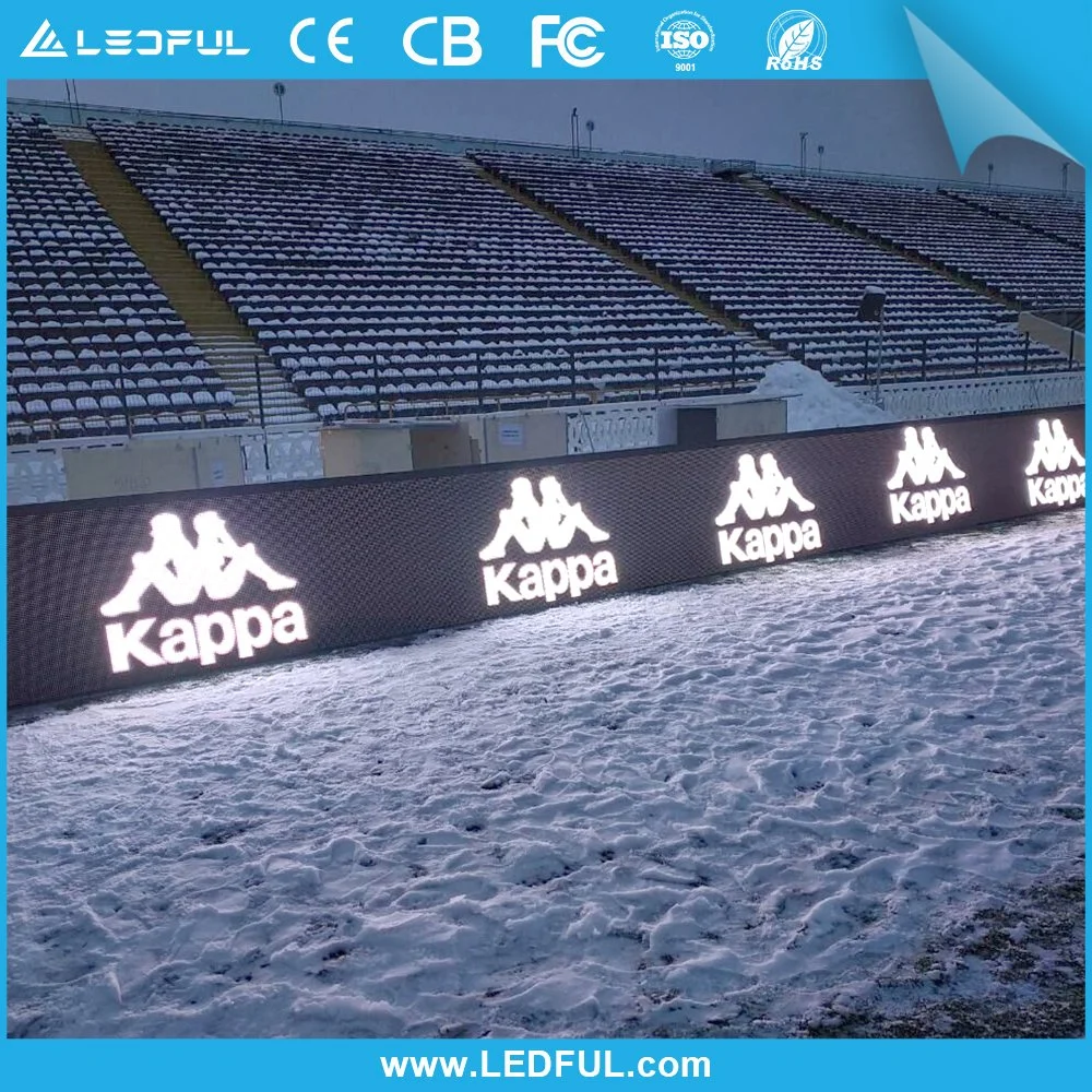 960*960mm P6 P8 P10 de Soccer Football Sports de plein air de périmètre de la signalisation Conseils de la bannière de l'écran afficheur LED du stade de panneau