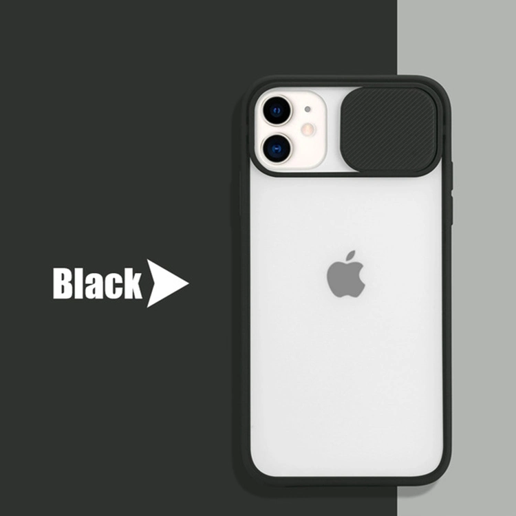 Slide Camera Cover Phone Case Shockproof TPU Protect Mobile Phone Accessories for iPhone 11/iPhone 11 PRO/iPhone 11 PRO Max Case