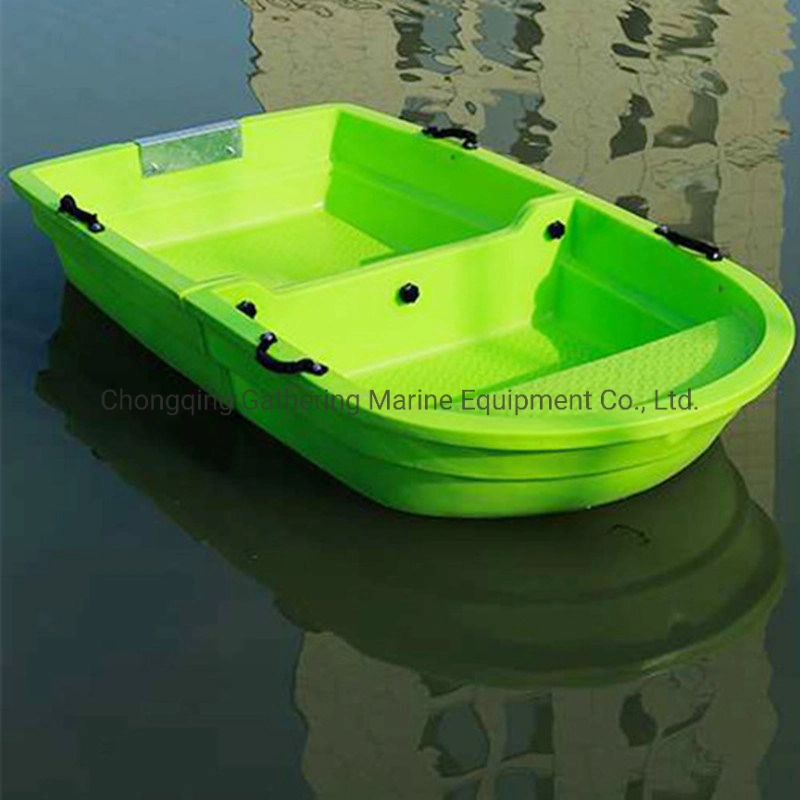 2.2m Light Green PE Plastic Fishing Boat Folding Rowing Boat