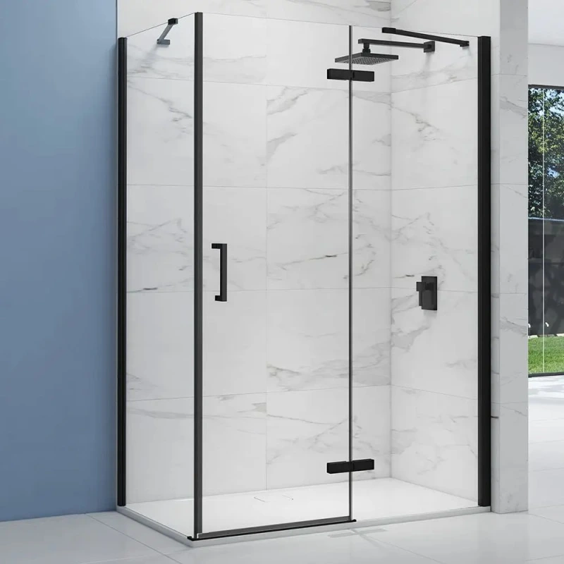 Qingdao Bathroom Aluminium Tempered Glass Hinge Shower Enclosure Shower Room