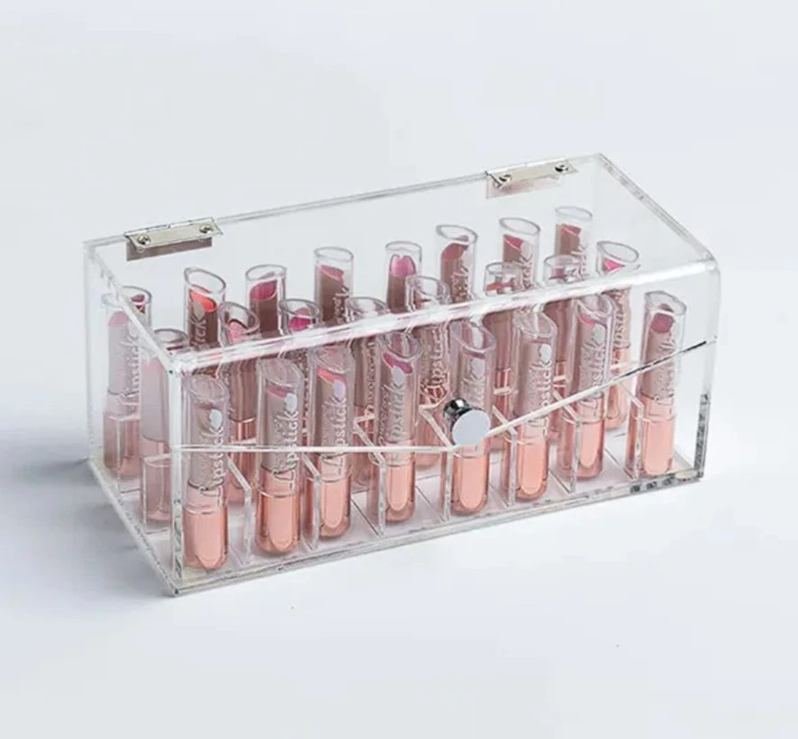 Countertop Cosmetic Organizer 24 Holder Custom Acrylic Display