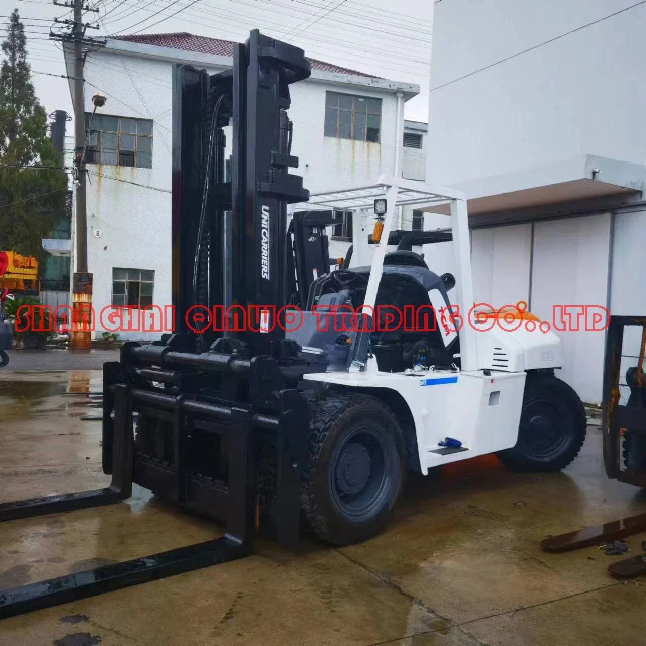 10ton Japón usado TCM Diesel carretilla elevadora instalada desplazamiento lateral para la venta En Dubai