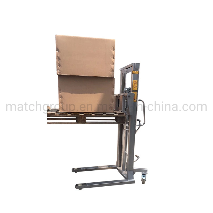 Stainless Steel Manual Forklift Stacker Warehouse Stackers Hydraulic Forklift Hand Pallet Stacker