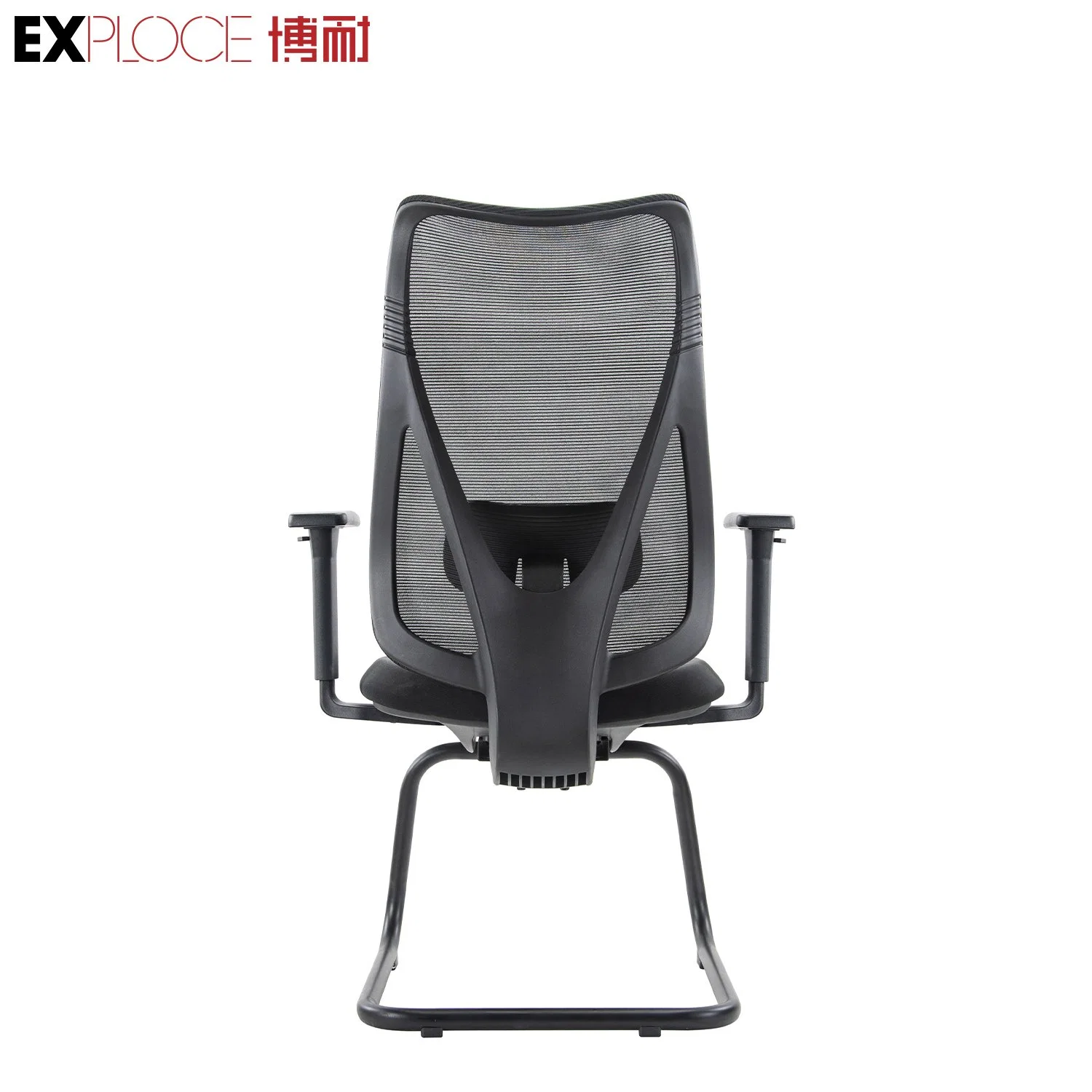 Chinese Office Furniture Conference Adjustable Black Mesh Fabric Reception Staff Computer Visitor Meeting Training Ergonomic Office Chair