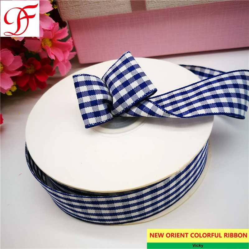 Factory Check Ribbon with 100% Polyester Material Double/Single Face Satin Sheer Organza Taffeta Hemp Metallic Ribbon for Hair Bows