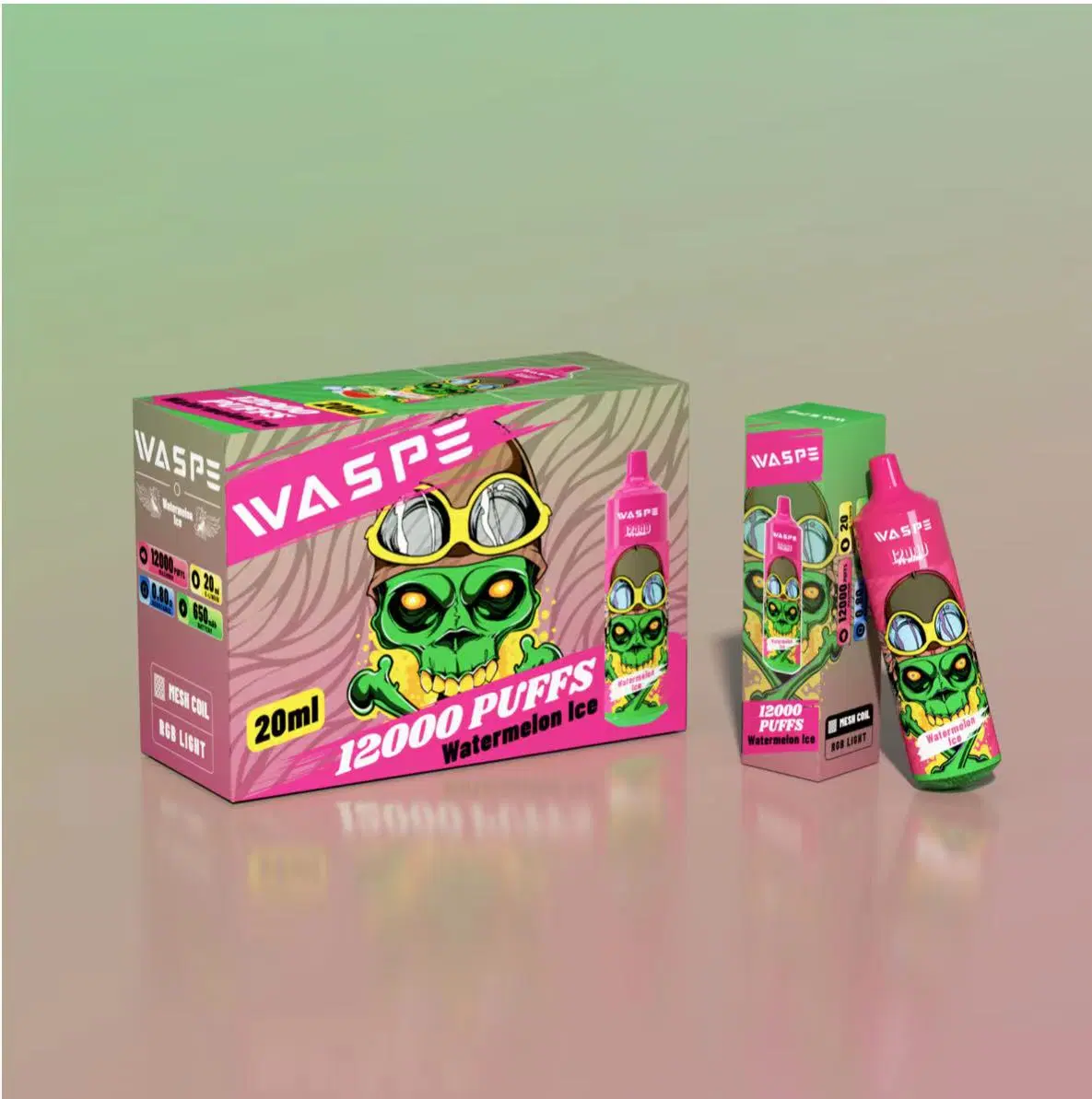 La fábrica Original Waspe Mayorista/Proveedor 12000bocanadas cuadro Vape desechables vaporizador