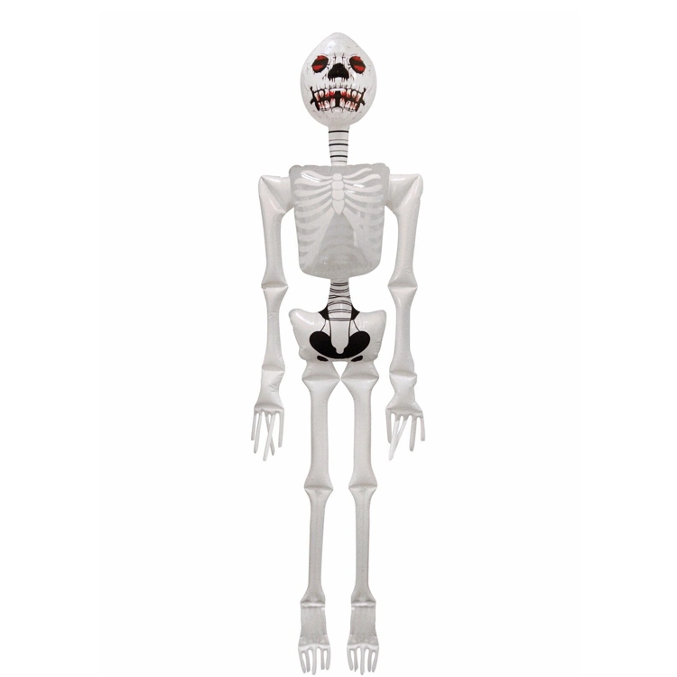 Spooky Horror Halloween Decoration PVC Inflatable White Skeleton