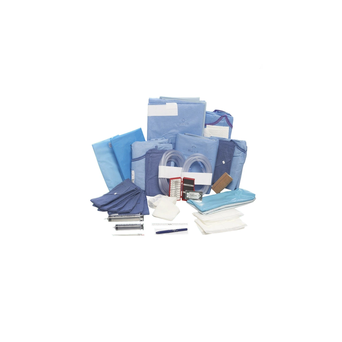 Estéreis descartáveis Médico Kit Médico /Non-Woven Azul vestido cirúrgica definida