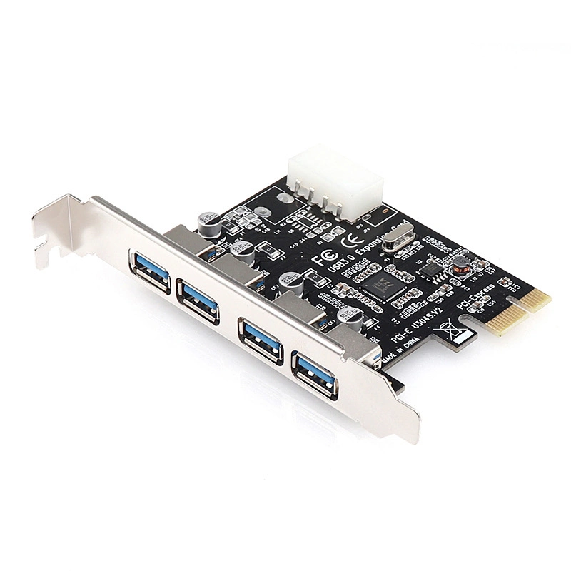 بطاقة توسيع PCI-E لسطح المكتب إلى USB3.0 Adapter PCI-Express 4 USB