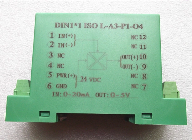 High Current Isolation Analog Signal Amplifier DIN1X1 ISO L-U1-P1-O5