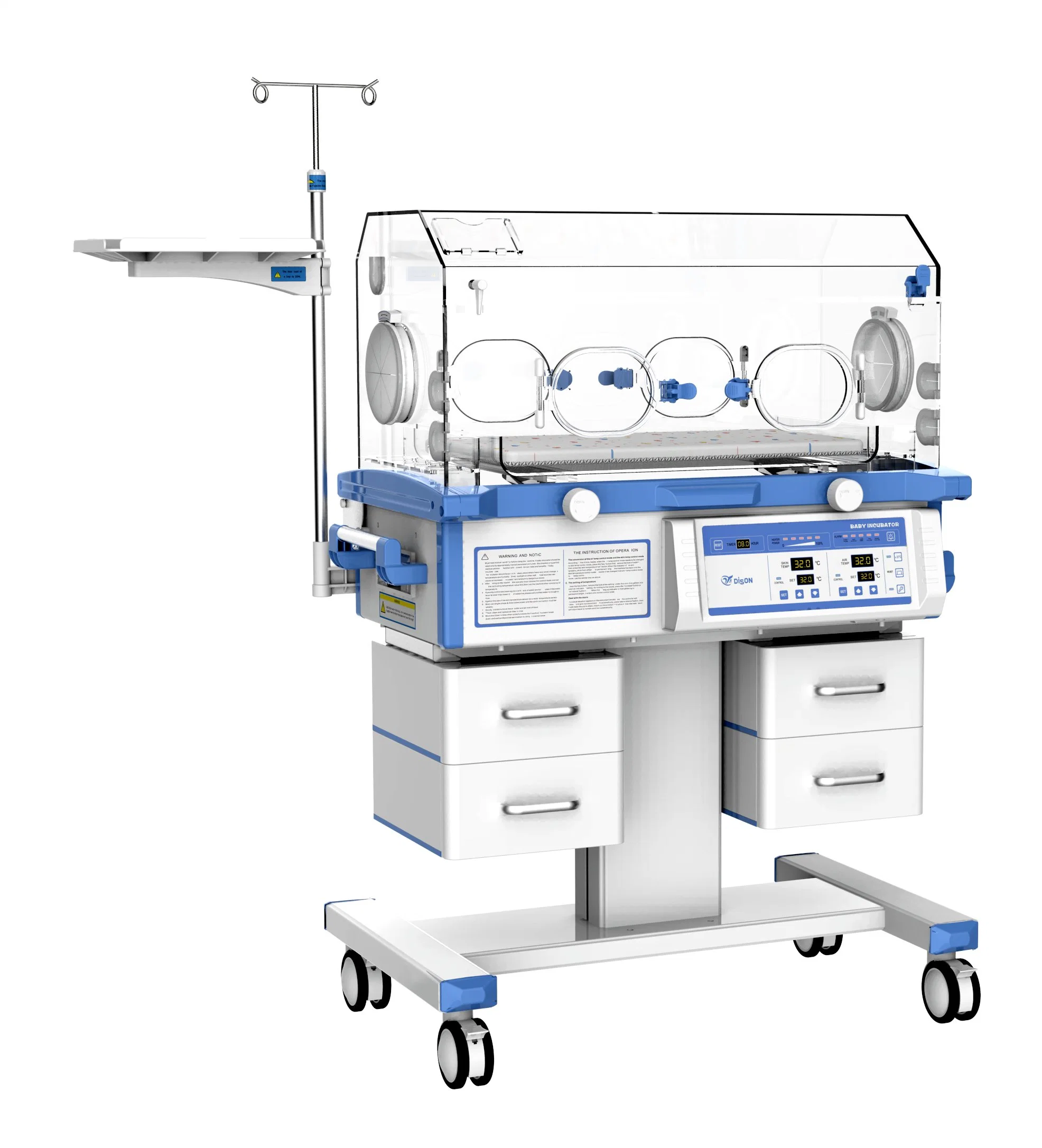 Sistema de control por microprocesador Incubadora para lactantes AJ-2302 con CE