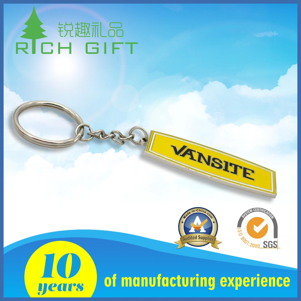 Cheap Wholesale/Supplier Custom Promotional Metal Iron Stamping Gold Plated Florida Tourism Souvenir Keychains