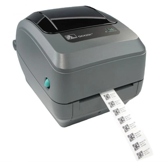 Zebra Gk420t Thermal Transfer Desktop Printer Print Width of 4 in USB and Ethernet Port Connectivity Gk42-102210-000