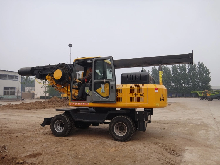 Mechanical Powered Head Big Torque Heavy Duty Truck Mounted Engineering Drilling Machine