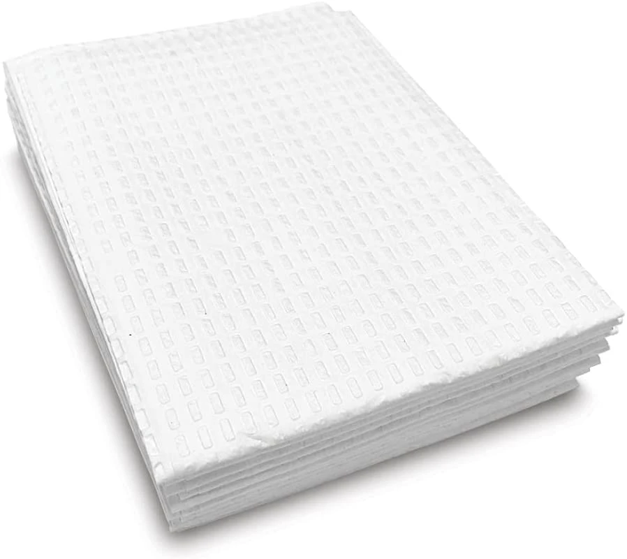 Venta caliente toallas de mano un pañuelo de papel desechable para la cena el papel de envoltura de la CSR Poli 24X24" y toallas 17X19" para las bandejas de 100% biodegradables