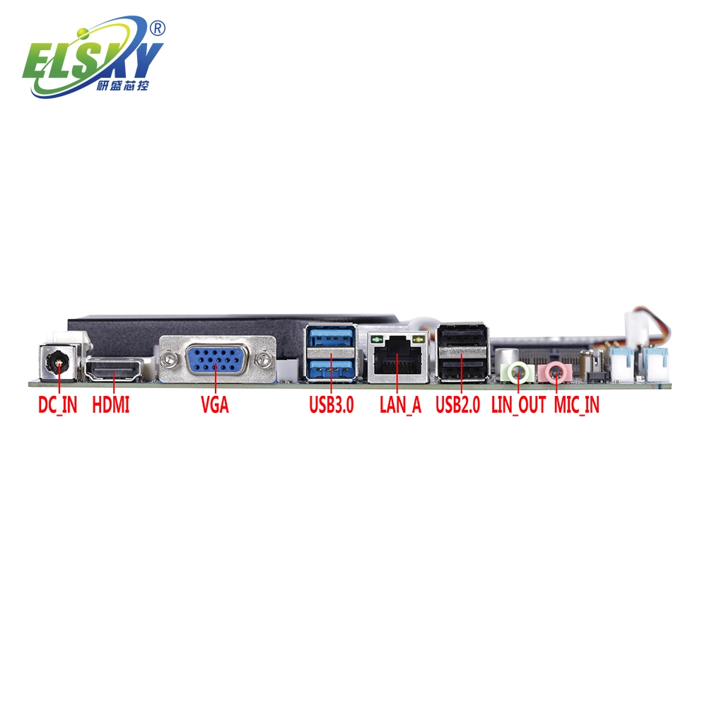 Elsky Multi LAN Motherboard Haswell 4th Gen Core i3 4005u LVDS EDP für 4K Displays RJ45 LAN DDR3 Max. 8g RAM RS232