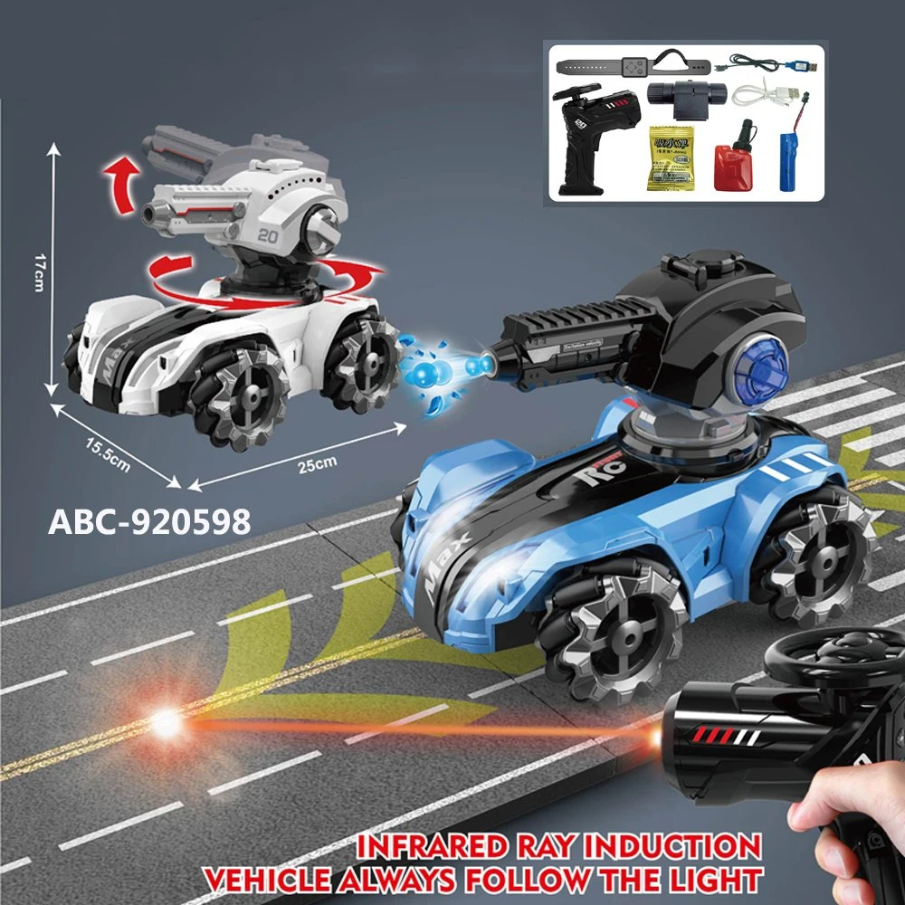 4WD Battle Stunt Car mit 360 Grad drehbaren LEDs Musik