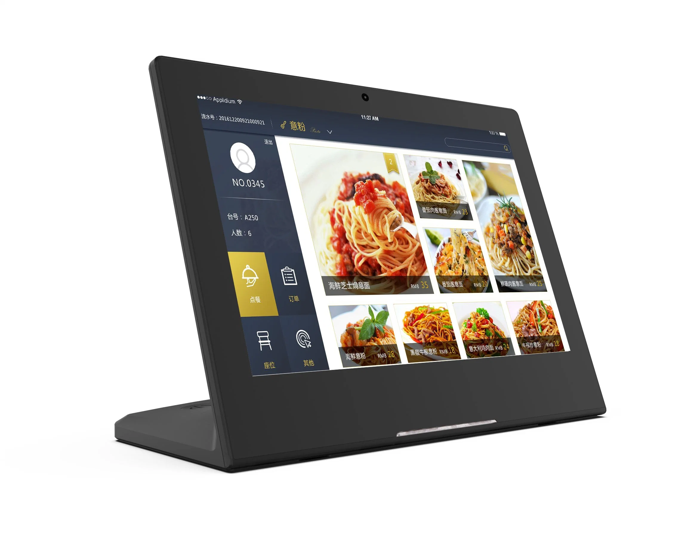 Granel OEM grosso tablet Android Digital Signage Menu Alimentar fim10 polegadas L Shape tablet Android