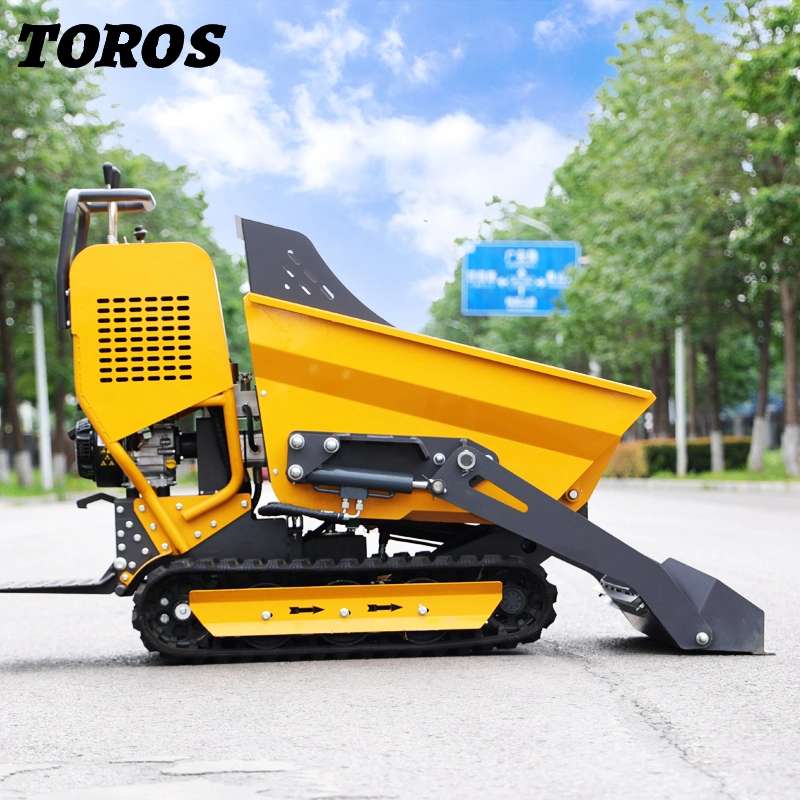 Mini Dumper de carga automática Crawler 4 X 4 Precio Diesel Transportador aceite de palma Granja Mini camión de parachoques