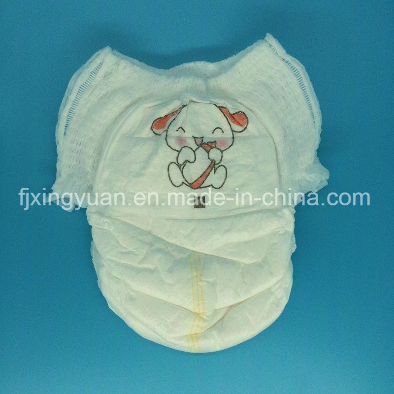 Recurso de impressão suave e respirável Fraldas para bebés de absorção Pants