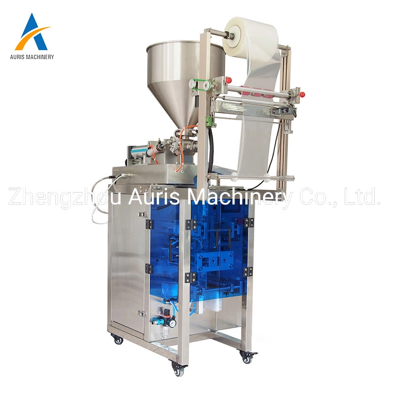 Fully Automatic Measuring Vertical Food Sauce Back Sealing Semi-Fluid Packaging Machine