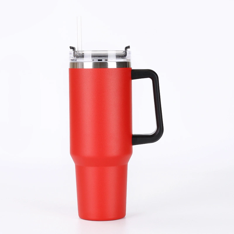 Логотип на заказ, нержавеющая сталь, изолятор, Travel Mug, многоразовый, 40 унций Стакан 40 унции с ручкой