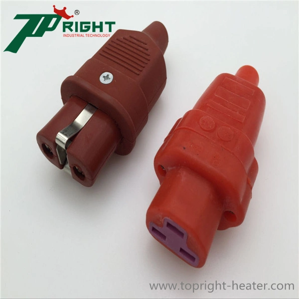 High Temperature European Silicone 35A Heater Plug & Porcelain Connector for Band Elements