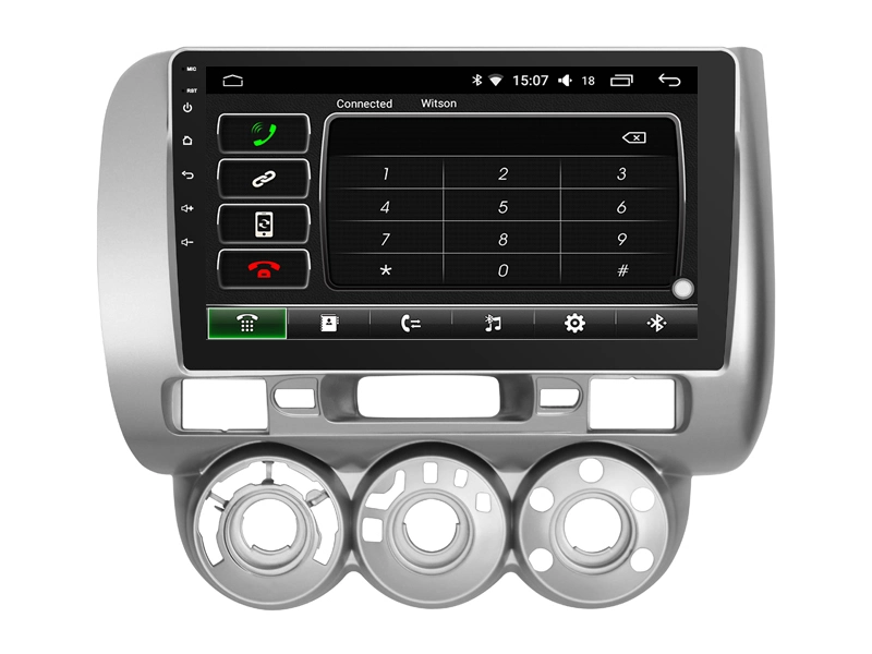 Leitor de DVD para automóvel Witson Android 11 para Honda 2006-2008 Fit Unidade principal do GPS Wi-Fi multimédia automático RHD