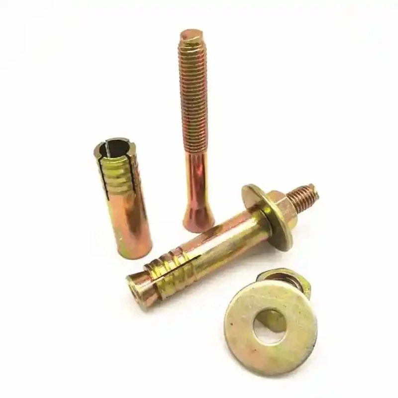 Color-Plated Galvanized Rawl Gecko for Elevator Expansion Bolts Three-Piece Heavy-Duty Internal Pressure Gecko