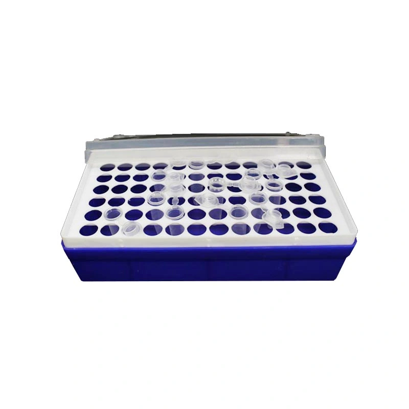 Medical 72 Wells 1.5ml Plastic Centrifuge Tube Box with Cover