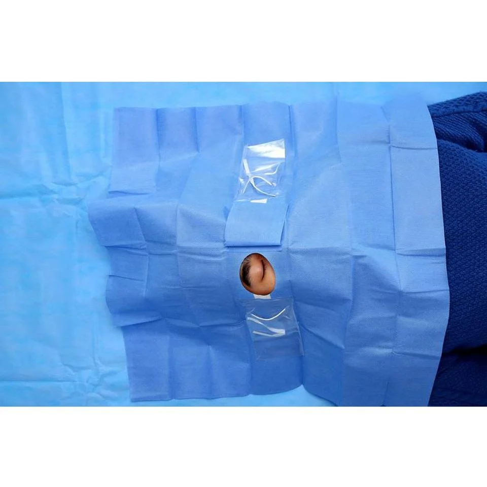 Médico descartável estéril Produto Oftalmologia Cirúrgica do Hospital Pack Eye Enrole Nonwoven Campo