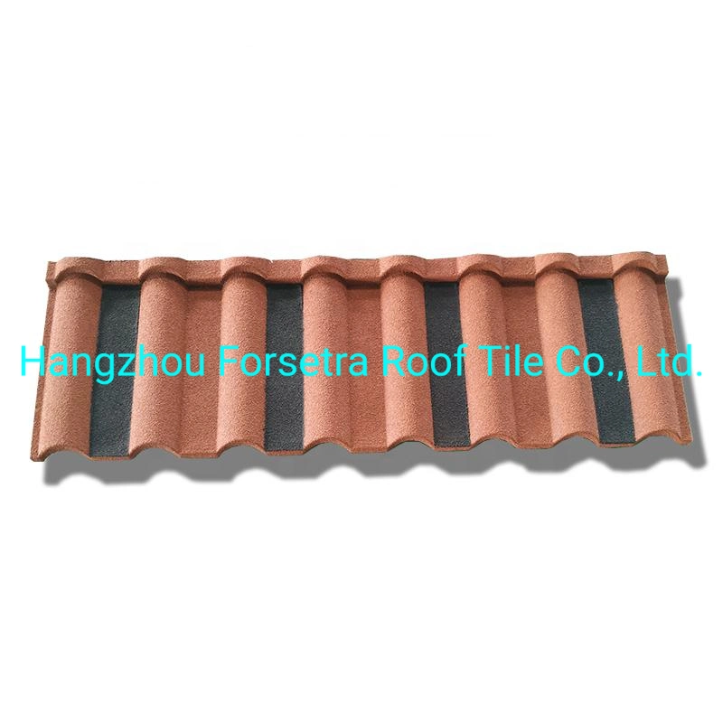 Fireproof Color Stone Coated Metal Roof Tiles New Construction Materials Green House Roof