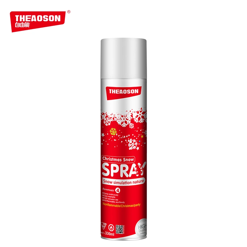 Theaoson Christmas Joyful Wedding Party Snow Spray Different Size Wholesale/Supplier Decoration 330ml