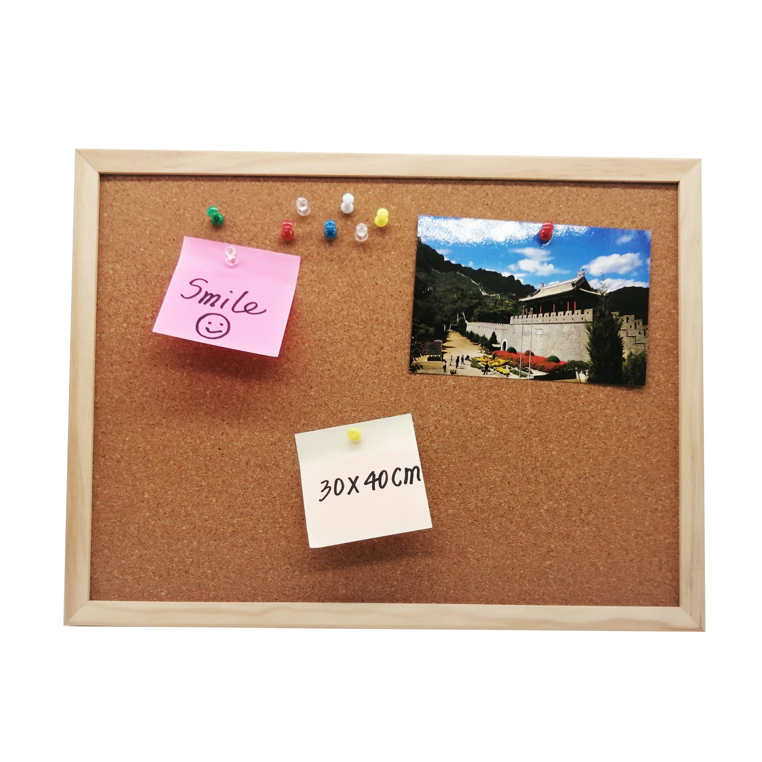 Office Home Hot Sale Wooden Frame Message Board Bulletin Board Message Push Pin Cork Board