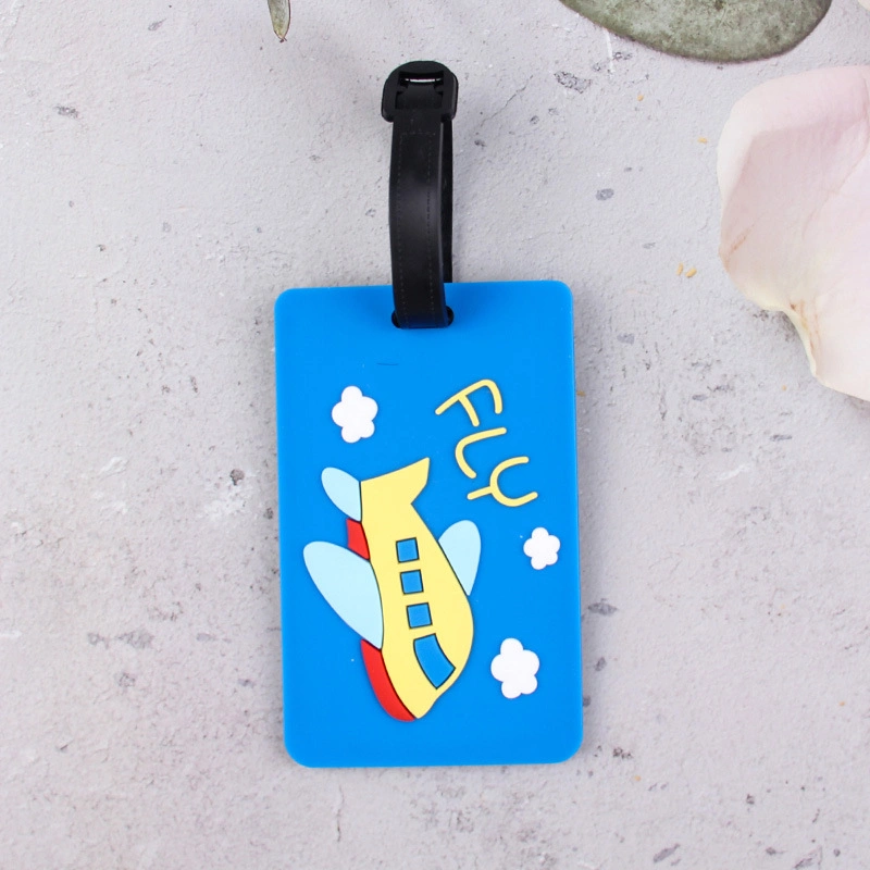 En caoutchouc souple PVC Luggage Tag mode Tag en silicone