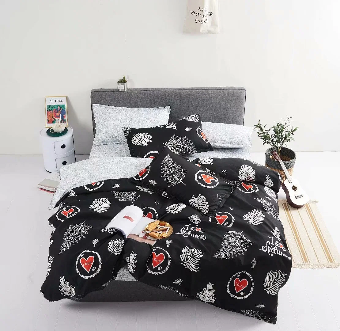 Luxury Knitted 100% Microfiber Soft and Comfortable Bed Sheet Home Bedding Set