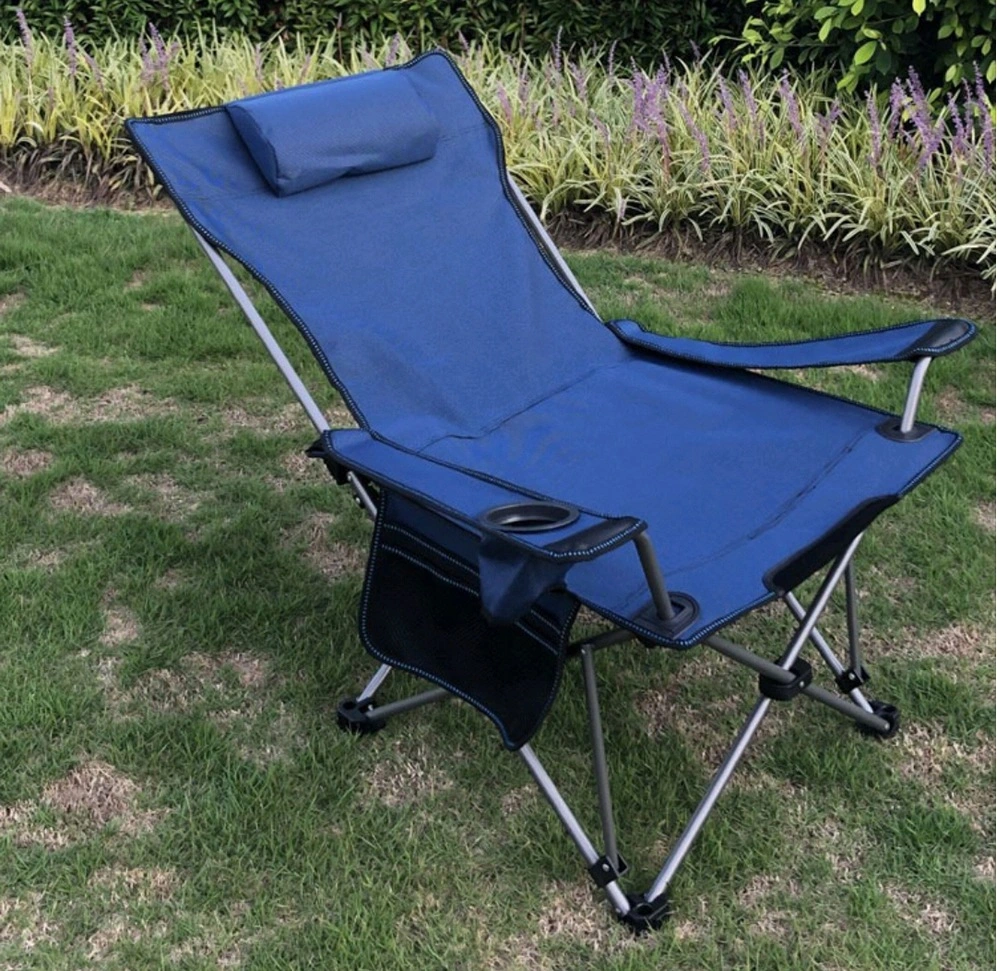 2 Positions Folding Chair Camping Outdoor Leisure Beach Chair