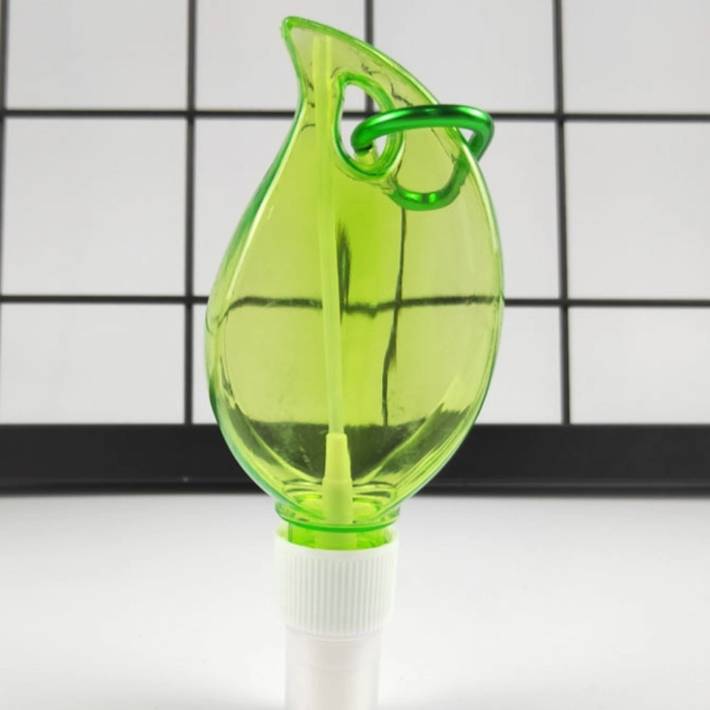 Plastic Alcohol Container Leaf Shape Clear Empty Spray Bottle with Hook Ci23417