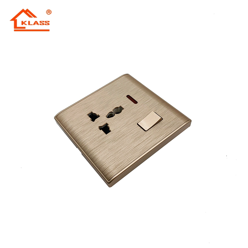 Fashion Design Kitchen Switch Socket with Indicator for Bangladesh for Indoor Use