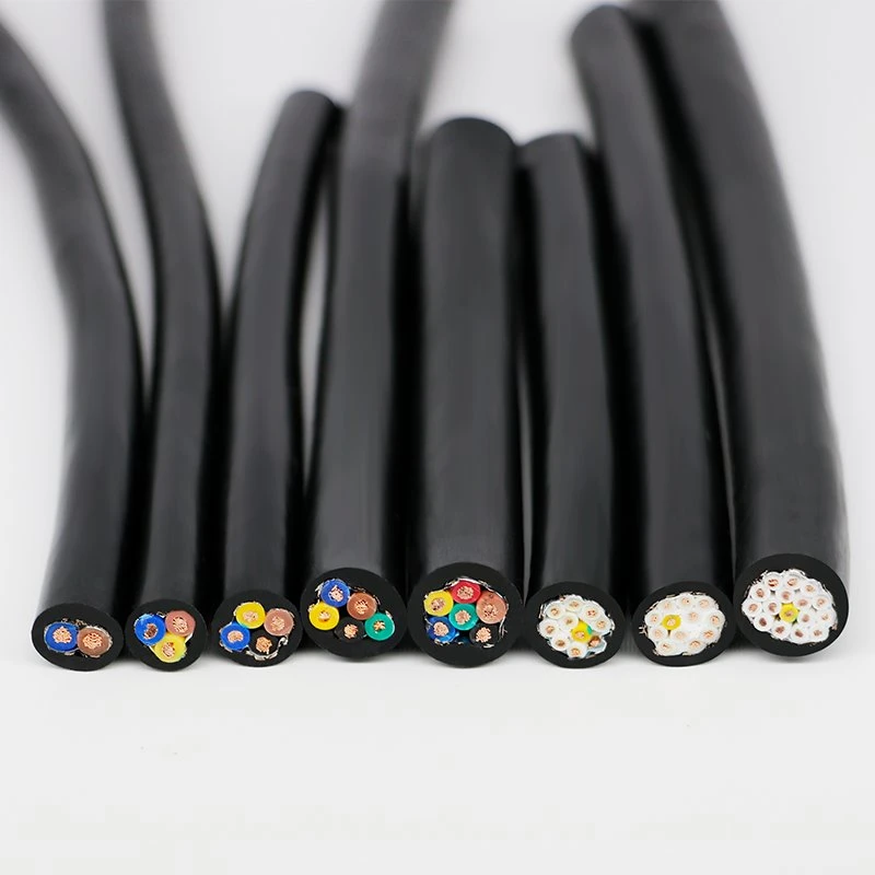 Rvvp Multile Shielded 5 6 7 8 Core Copper PVC Wire 1.5mm2 2.5mm2 Flexible Electrical Cable Wire