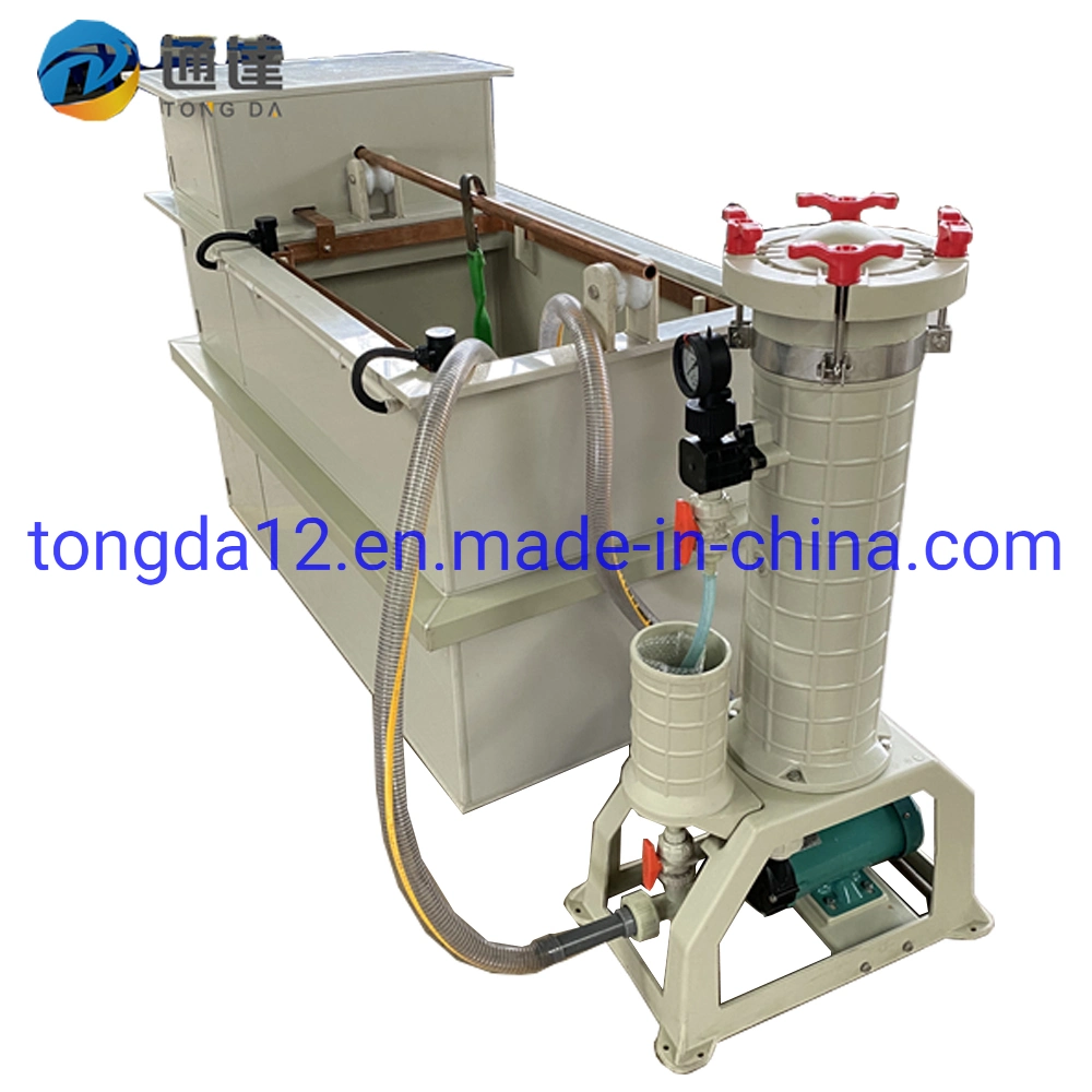 Tongda11 OEM Plating Machine Rack Plating Equipment Chemical PP PVC Ss Industrial Water Sewage Tank for Electroplating Copper Zinc Electroplating Line