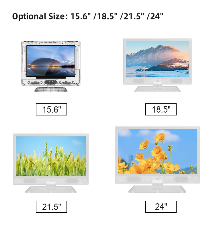 Entrada de entrada de entrada de entrada de entrada transparente de alta resolução LED HD de 13.3 polegadas Televisor de ecrã panorâmico para a cadeia televisiva com TV transparente