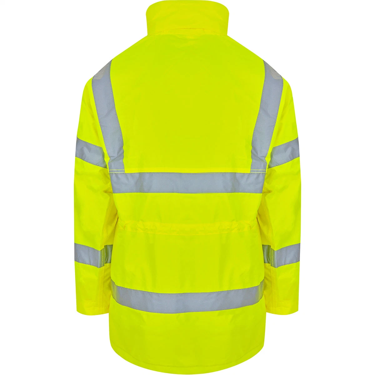 4 en 1 Soft Warmer Doubleside Bombardero Reversible Hi Vis Consealed reflectante chaqueta con capucha Ropa de trabajo de seguridad