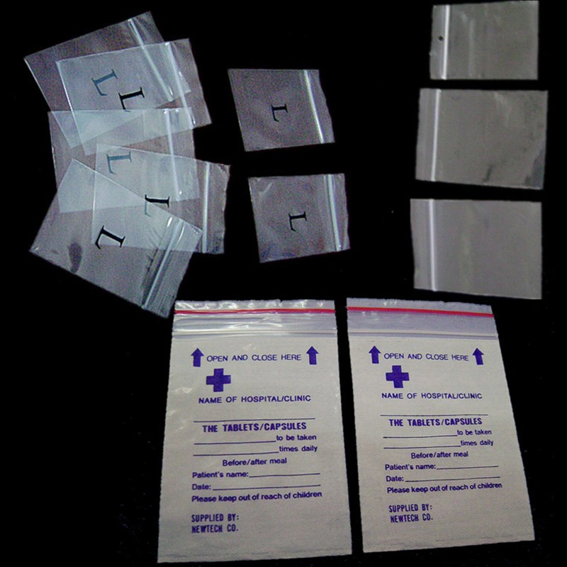 Pílulas descartáveis Bolsa Hospital do Laboratório de medicina personalizada embalagem PEBD Mini-farmácia sacos de plástico Sacos de pílulas de Vedação de LDPE