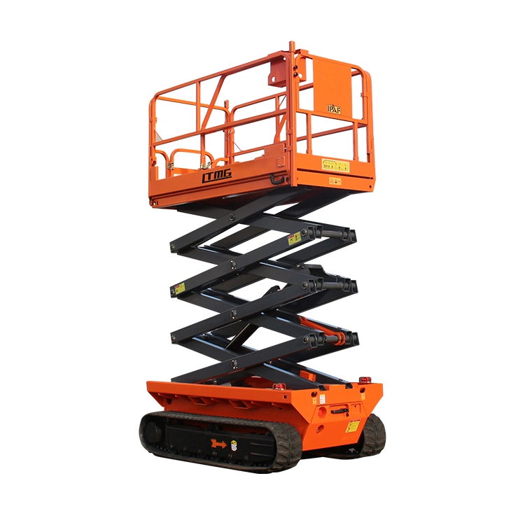 يرفع 6.5 م - 12 م لرافعة العمل Man Work Platform Scissor Lift Tracks مع خدمة جيدة