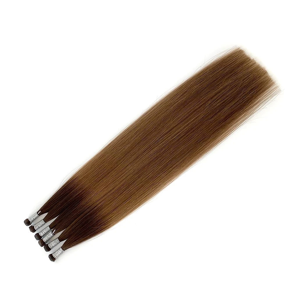 La parte superior de lujo super Hair Extension Federación trama Extensiones de Cabello el doble de dibujado el cabello humano vietnamita el genio de la trama